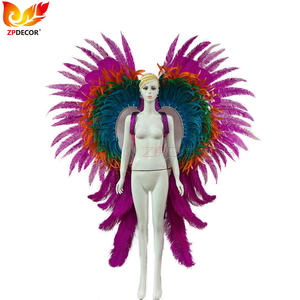 ZPDECOR – Costumes <span class=keywords><strong>de</strong></span> <span class=keywords><strong>carnaval</strong></span> personnalisés en plumes d'autruche, ailes pour la trinity et les Costumes <span class=keywords><strong>de</strong></span> <span class=keywords><strong>carnaval</strong></span> <span class=keywords><strong>de</strong></span> Miami - Product Image 1