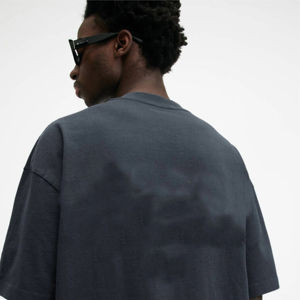 เสื้อยืดผ้าฝ้าย100% โอเวอร์ไซส์สำหรับผู้ชายเสื้อยืดลาย2025ออกแบบโลโก้ได้ตามต้องการ - Product Image 6