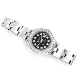 Reloj de Moda de Cuarzo de Acero Inoxidable de Alta Calidad con Incrustaciones de Moissanita y Correa de 20 mm - Product Image 3