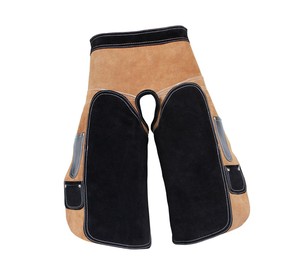 Delantal DE TRABAJO reforzado de cuero de vaca cómodo Farrier Chaps por TARIQ MFG CO CE ISO EU - Product Image 1