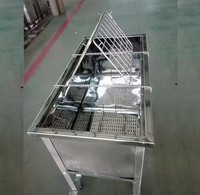 Table de décapsulage en acier inoxydable pour apiculture avec filtre à miel et bac de récupération