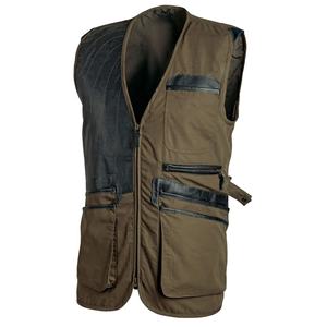 Gilet de tir 4 saisons main droite vente en gros taille réglable poche poitrine gilet de tir en cuir noir Skeet gilets de tir - Product Image 1