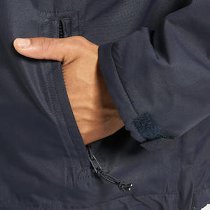 แจ็กเก็ตแบบสวมหัวมีฮู้ดสำหรับผู้ชายเสื้อแจ็กเก็ตกันลมมีซิปครึ่งหน้ามีฮู้ด - Product Image 6