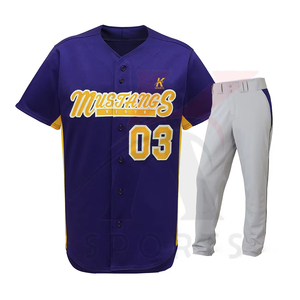 High Quality Men's <b>Baseball</b> & Softball Sportswear Uniform <b>Set</b> Breathable & Plus Size Best Price Rate - Product Image 5