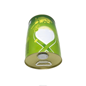 Bidons en fer blanc de 5 L grande capacité en forme de fût pour l'huile d'olive, l'huile d'arachide, le stockage d'aliments en conserve, de nourriture pour animaux et de biscuits, avec logo personnalisé - Product Image 6
