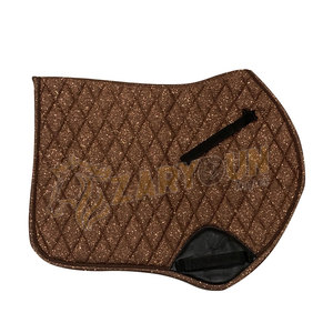 Almohadillas de sillín brillantes de alta calidad para montar a caballo, la mejor venta de productos ecuestres con forro de tela, diseño personalizado - Product Image 5
