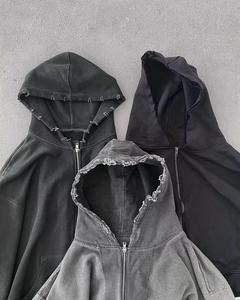 เสื้อฮู้ดซักกรดสำหรับผู้ชายเสื้อมีฮู้ดผ้าซักกรดระบายอากาศได้ดีดีไซน์ยั่งยืน - Product Image 1