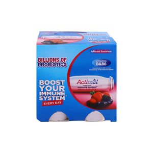 Strawberry Flavoured Probiotic Yogurt <b>Shot</b> With Vitamins B6 & D Actimel <b>Immune</b> Boosting Formula Multi-Pack - Product Image 4