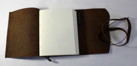 Personalización al por mayor cuadernos 2025 planificador diario de cuero cubierta dura B6 cuaderno de Agenda personalizado con portalápices