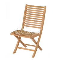 Chaises de jardin pliantes en teck durables, style moderne, mobilier d'extérieur