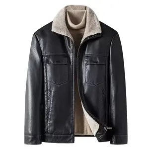 Blouson aviateur unisexe en cuir camouflage printemps, cuir véritable, durable, coupe-vent, tendance, col rabattu - Product Image 1