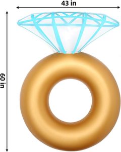 Nhẫn Đính Hôn Phao Dự Tiệc Độc Thân Phao Trang Trí Stagette Ống Bơi Phao Kim Cương Bơm Hơi Phao Hồ Bơi - Product Image 2