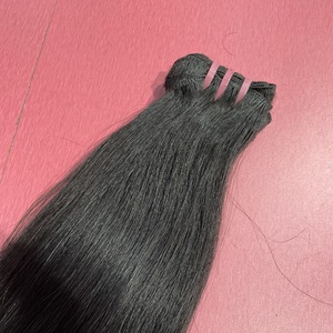 กลุ่มผมต่อแบบอินเดียธรรมชาติที่ยังไม่ผ่านการทำสี100% ผมแบบถักทอสองชั้นแบบนุ่มสไตล์ลอนลึกแบบหลวมผู้ผลิตขายส่ง - Product Image 4