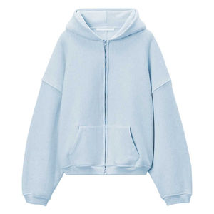 Chaqueta de Forro Polar Gris Informal para Hombre, Sudadera con Capucha y Cremallera, Sudadera Cálida de Invierno, Sudaderas con Capucha de Moda - Product Image 3