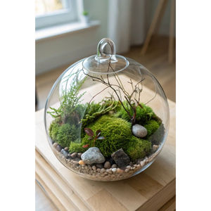 Terrario de Cristal Geométrico Dodecaédrico Dorado de Lujo al por Mayor, Decoración de Jardín Interior, Decoración de Mesa, Florero de Cristal para Suculentas, Regalo - Product Image 5