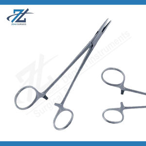 Porta agujas Lawrence de alta calidad, mandíbula fina, fabricante de instrumentos quirúrgicos de acero inoxidable de 150mm de largo en Pakistán - Product Image 2