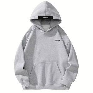 Sudaderas con capucha de lana con logotipo personalizado, ligeras, de alta calidad, jersey liso en blanco, sudaderas con capucha de lana, informales, básicas en blanco, mezcla de algodón - Product Image 1