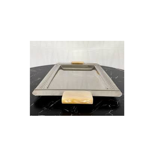 Plateau de service en acier inoxydable coûteux avec cadeau de mariage de luxe plateau de Fruits secs à prix compétitif - Product Image 6