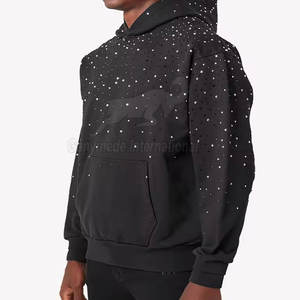 Sweat-shirts à strass de haute qualité en marque privée, quantité en gros, coton, sweat-shirts à strass personnalisés - Product Image 1