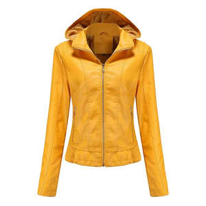 Trendy Women's <b>Quilted</b> Jacket OEM Custom Breathable Lightweight PU Leather Fashion Jacket Adults Casual Streetwear Outerwear - Product Image 1