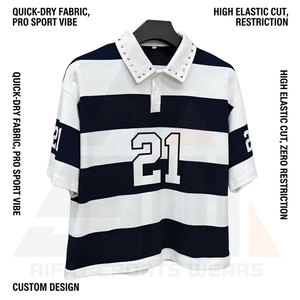 Maillots de football pour hommes adultes avec logo personnalisé, 100% polyester, col en V court, imprimé au laser, respirant, séchage rapide, service OEM - Product Image 6