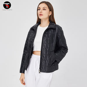 Manteau d'hiver respirant pour femmes, doudoune épaisse durable avec techniques de teinture unie, nouvel arrivage - Product Image 6
