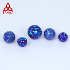 Lab Created Fashion Opal Round Shape <b>Beads</b> Loose in OP23 Carmine <b>Red</b> for Silver Accessories and Jewelry in Best Factory Price - Product Image 4
