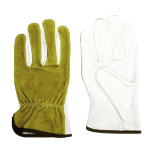 Guantes de conductor de cuero dividido de grano de cabra de alta resistencia Protección de manos de seguridad industrial Resistente al calor para conductores - Product Image 3