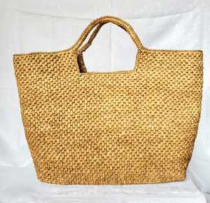 GRAND SAC EN RAFFIA AU CROCHET ENTIÈREMENT FAIT MAIN - Product Image 1