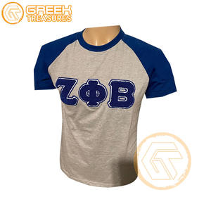 Haut coton XL T-Shirt personnalisé Zeta Phi Beta sororité vêtements haute technologie plaine décontracté femmes fraternité tenues en gros - Product Image 2