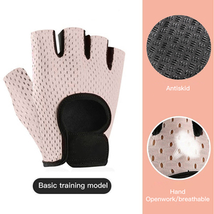 Wholesale Fully Customizable Durable Breathable <b>Gym</b> Mittens Anti Slip Skin Friendly Sports Gloves Yoga FItness Gloves - Product Image 6