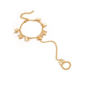 Cute Gold-Plated Butterfly Bracelet Made of Alloy Jewelry - Product Image 2