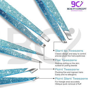 Pince à épiler en acier inoxydable pour hommes et femmes de haute précision pour les sourcils, sourcils parfaitement en forme - Product Image 2