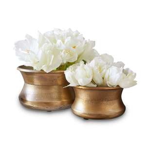 Elements Embossed Metal <b>Gold</b> <b>Vase</b> Modern Tabletop Decor Aluminium Flower <b>Vase</b> For Restaurants - Product Image 1