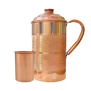Export Quality Traditional <b>Design</b> Copper Jug Polished Surface Best for Ayurveda and Gifting Purpose <b>by</b> Tradebit - Product Image 6
