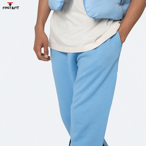 Custom Casual Streetwear Polyester/Cotton French Terry <b>Men</b> <b>Flared</b> Pants High Quality Custom Made Plus Size Eco-Friendly - Product Image 6