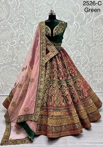 Navratri Collection Nueva Variedad Elegancia Vestidor Tendencia Terciopelo lehenga Choli Con Blusa Con Bordado Trabajo A Precio Barato - Product Image 6