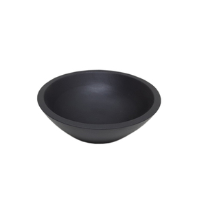 Bol à fruits de forme ronde en bois émaillé noir pour ustensiles de cuisine de table bol à salade maison et hôtels nourriture et collations bols de service - Product Image 1