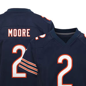 Maillot de football américain à manches courtes pour hommes, imprimé brodé, uniforme de l'équipe américaine, respirant, pas cher, vente en gros de haute qualité - Product Image 3