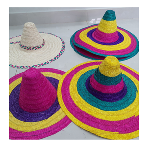 Chapeaux de paille mexicains faits à la main, chapeaux de paille tissés de style traditionnel, vente en gros en vrac, adaptés aux distributeurs et importateurs de mode - Product Image 1