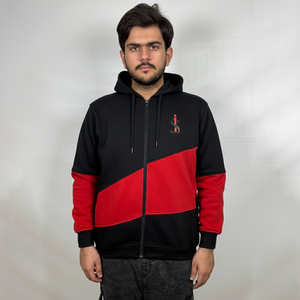 Sweat à capuche zippé uni imprimé de qualité pour hommes, sweats à capuche personnalisés, 100% coton, poids lourd, basiques de luxe - Product Image 1