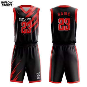 Maillot de basket-ball professionnel personnalisé, t-shirt respirant à séchage rapide, ensembles uniformes de sublimation pour hommes, vêtements de basket-ball personnalisés - Product Image 2