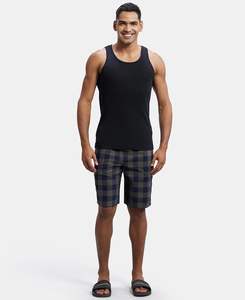 กางเกงขาสั้นชายหาดแฟชั่นสำหรับผู้ชายจากปากีสถานกางเกงขาสั้นผ้าฝ้าย100% สำหรับฟิตเนสชุดออกกำลังกาย - Product Image 4