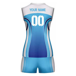 Vente en gros, conception personnalisée, uniformes de volley-ball sans manches en polyester/coton imprimés par sublimation, vêtements de volley-ball personnalisés - Product Image 6