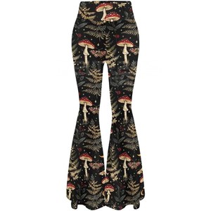 2025 femmes Premium sport haute couture imprimé pantalon évasé en gros lavage en Machine haute qualité pantalons pour femmes - Product Image 4