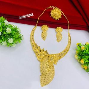 2022ใหม่สร้อยคอทองเหลืองชุบทองกล่องรูปดอกไม้โซ่สำหรับงานเลี้ยงและงานแต่งงาน - Product Image 1