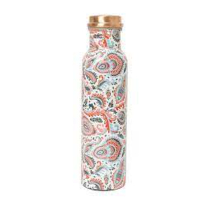 Botellas de Agua Decorativas de Cobre de Lujo con Acabado Esmaltado con Diseño de Hojas y Flores, Centro de Mesa para Decoración del Hogar - Product Image 4