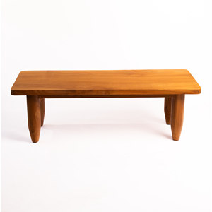 Mesa de Centro Hecha a Mano de Madera de Mango con Detalles en Latón, Muebles Clásicos para Sala de Estar - Product Image 1