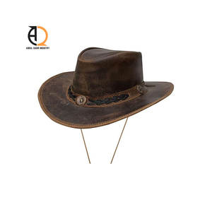 Sombreros Vaqueros Occidentales con Logotipo Personalizado, Nuevo Estilo de Imagen para Uso Diario, Sombrero de Cuero Genuino para Hombre para Exteriores - Product Image 3