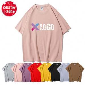 เสื้อยืดผู้ชายโอเวอร์ไซส์ผ้าฝ้ายกล่องโลโก้ - Product Image 1